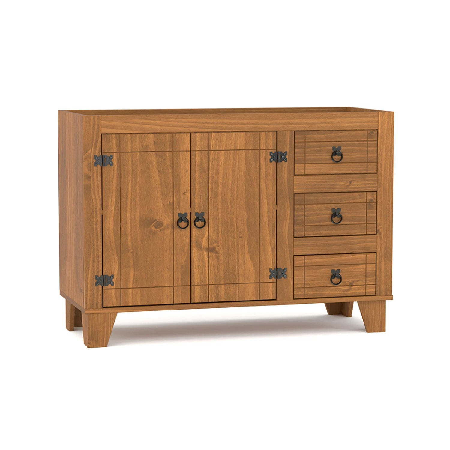 Bajo Mesada 2 Puertas 3 Cajones Linea Naturale MEXICANO CS030 - ROBLE