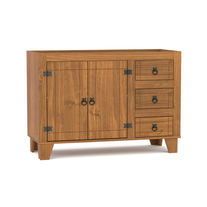 Bajo Mesada 2 Puertas 3 Cajones Linea Naturale MEXICANO CS030 - ROBLE