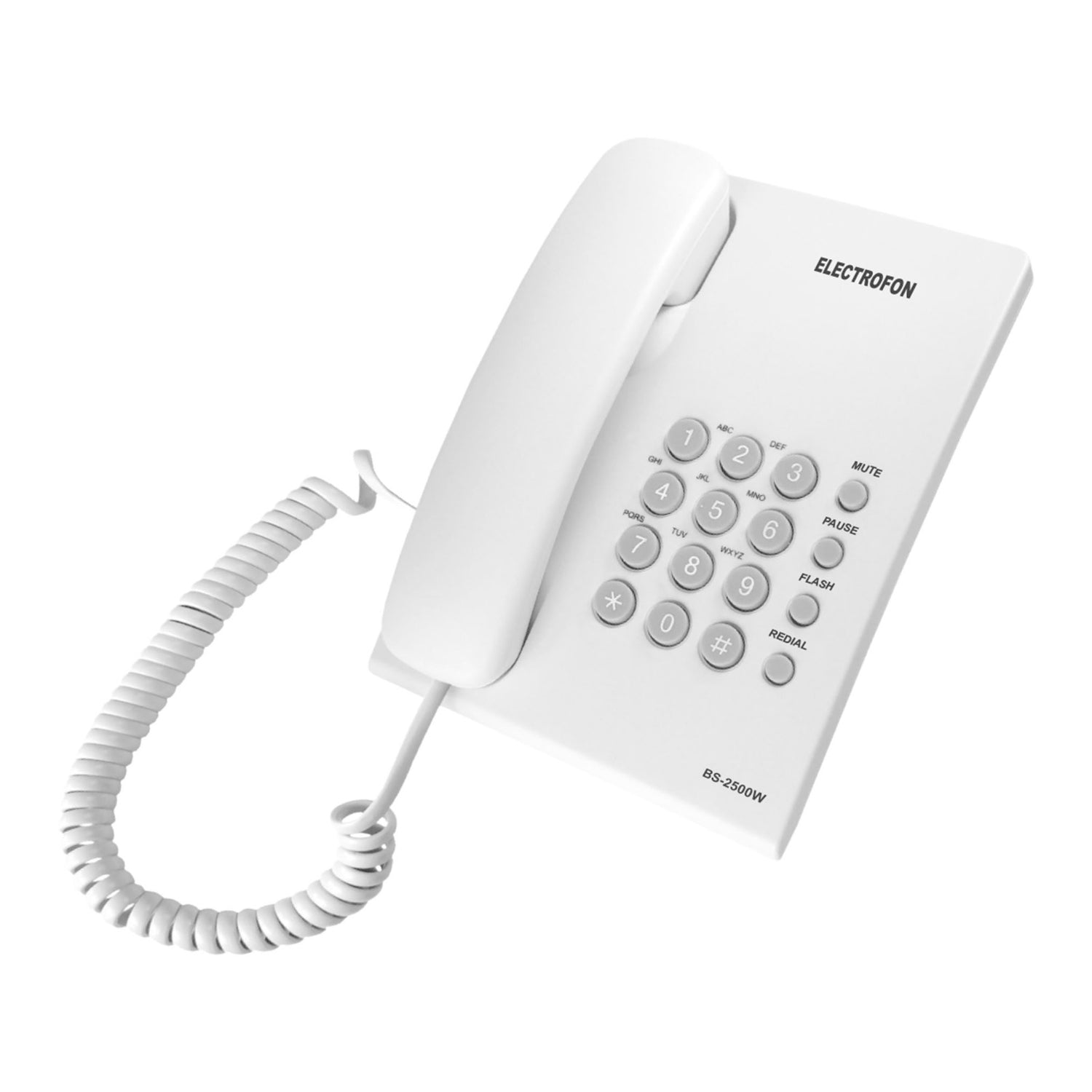 Teléfono de mesa o pared Electrofon BS-2500 - COLOR:Blanco