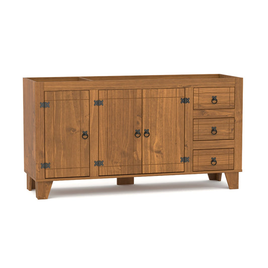 Bajo mesada 160cm 3 puertas 3 cajones Linea Naturale MEXICANO CS031 - ROBLE