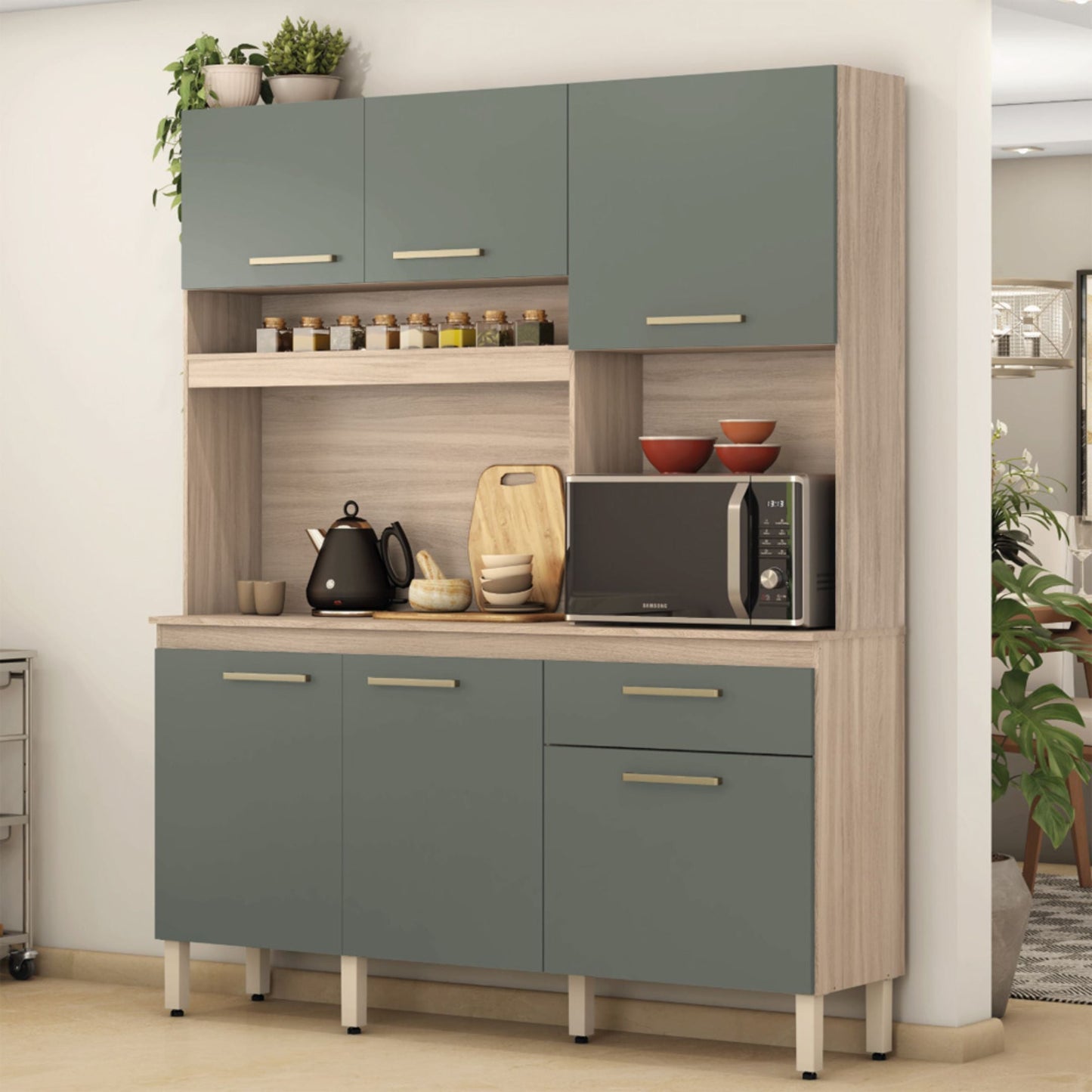 Kit de cocina 6 puertas 1 cajón - ÁLAMO