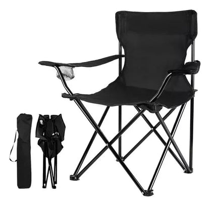 Silla plegable con posa vaso - ROJO