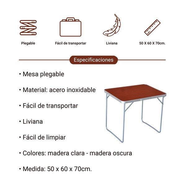 Mesa plegable G1704