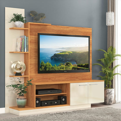 Modular para TV hasta 55" HAVANA - HT110 - Color:Cinamomo / Off White