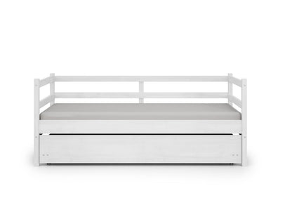 Cama marinera blanca Madera Maciza 80cm - Jade