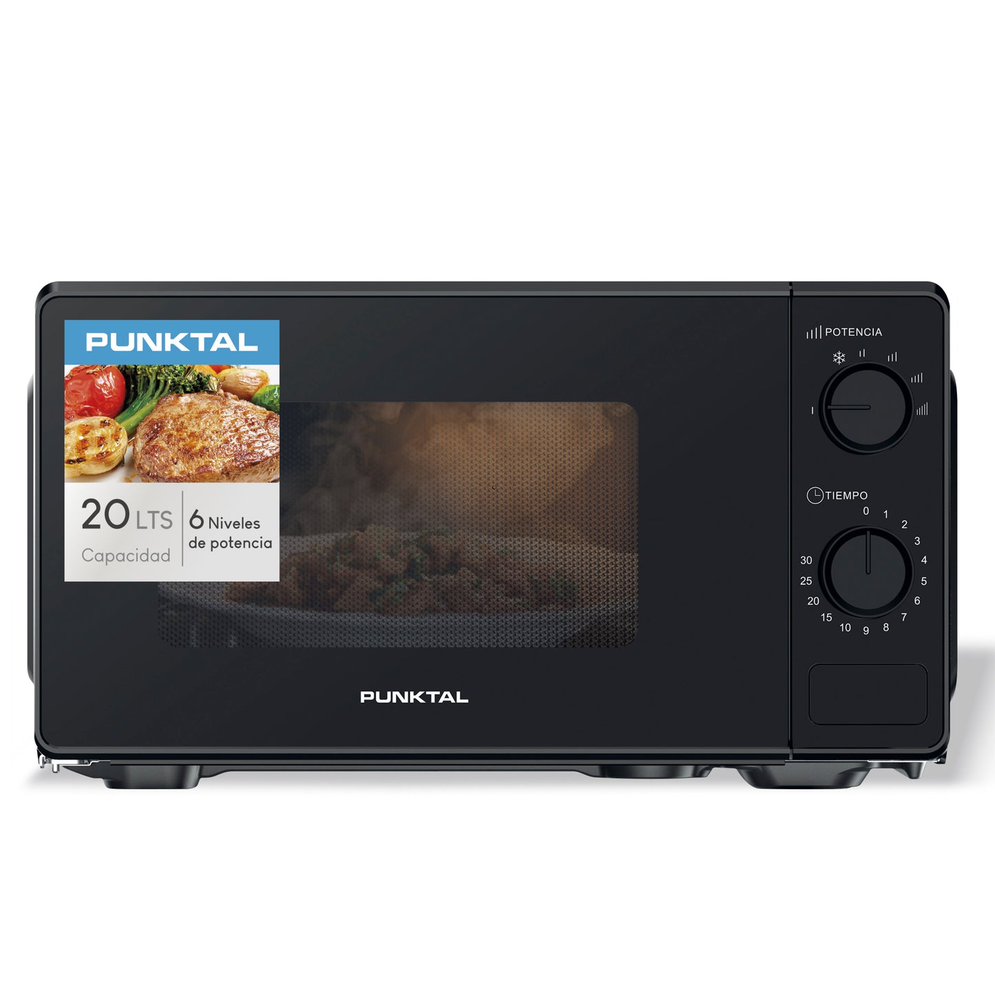 Microondas manual Punktal PK-2029M - NEGRO
