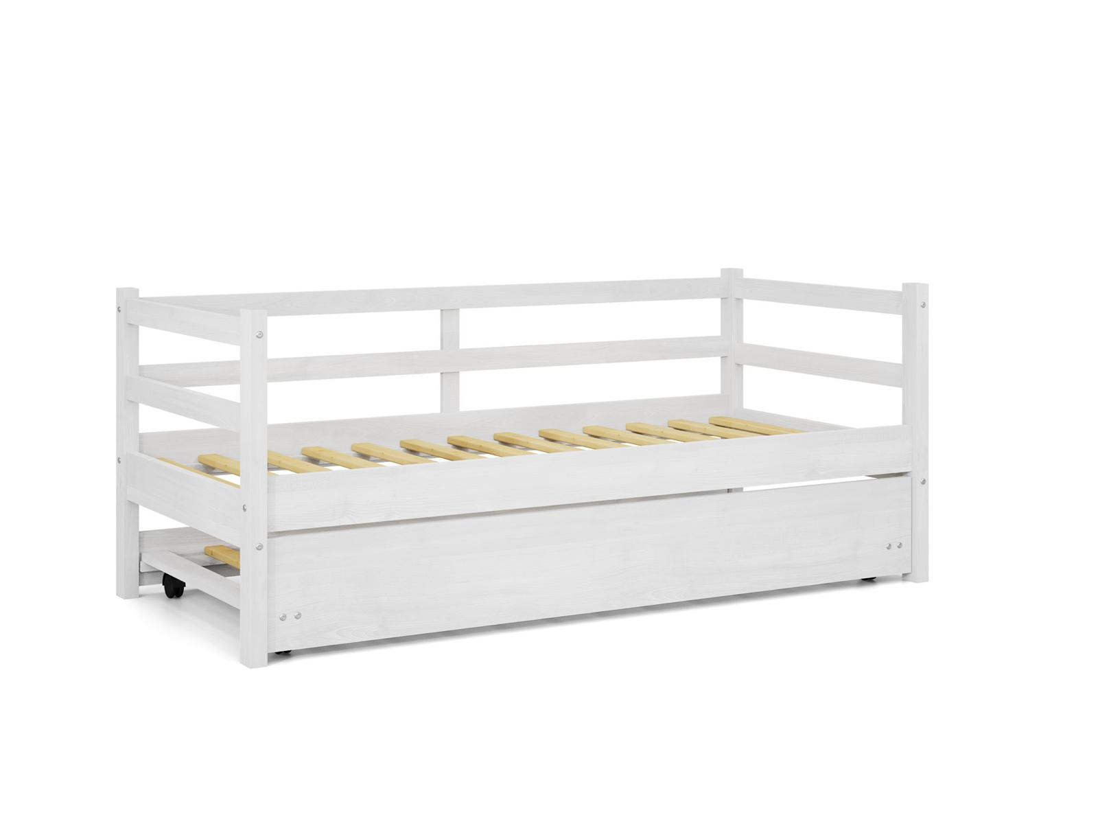 Cama marinera blanca Madera Maciza 80cm - Jade