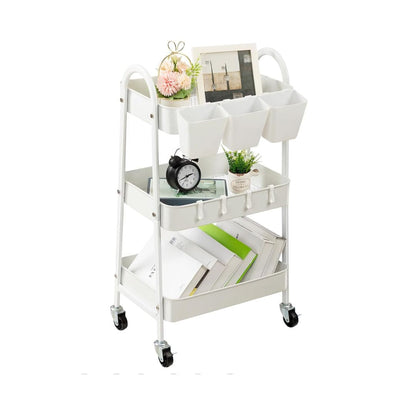 Carro organizador de metal SH60 - BLANCO