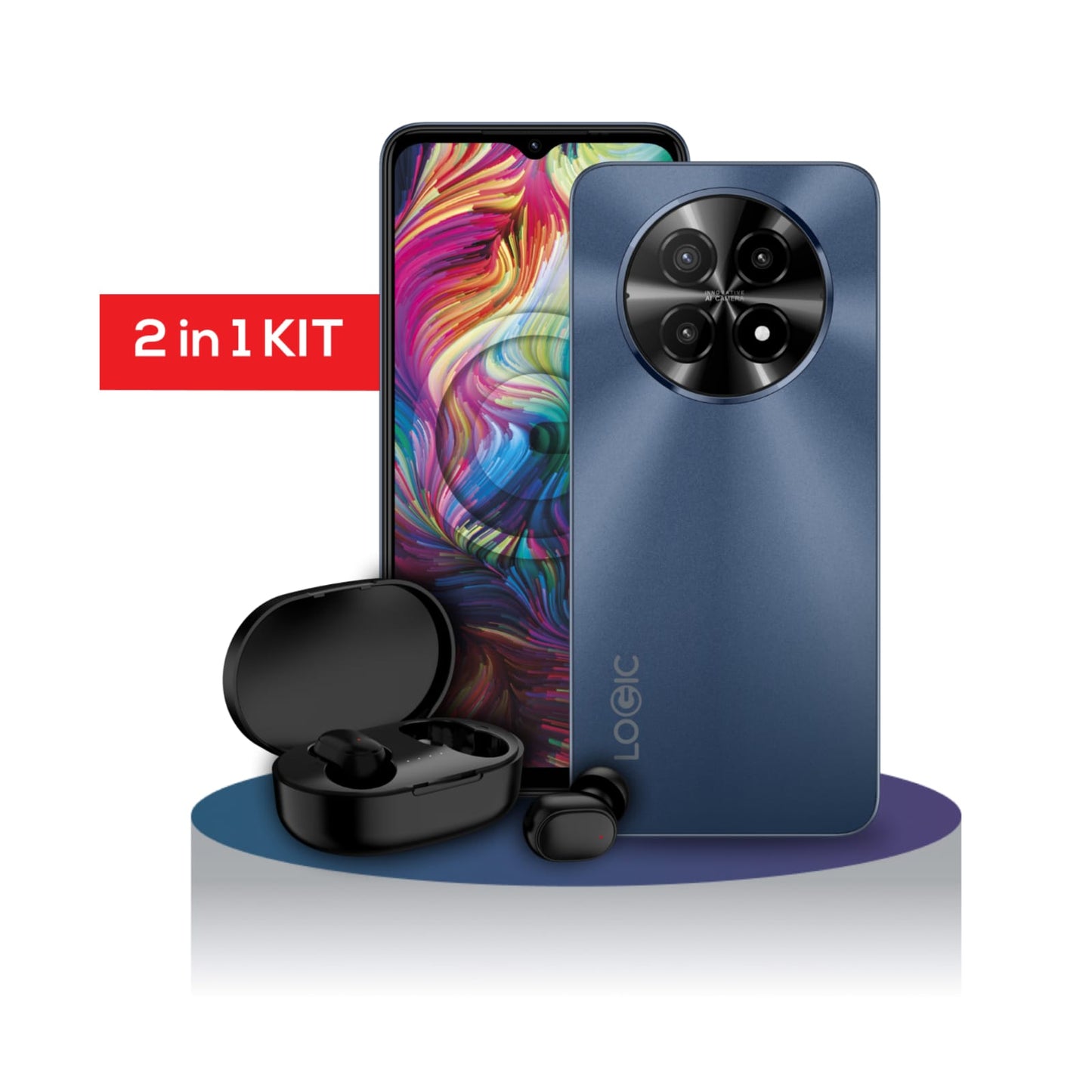 Celular Logic L66F KIT 4G - 14GB 128GB  - COLOR:DARK BLUE
