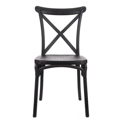 Silla de plástico Katrina - NEGRO
