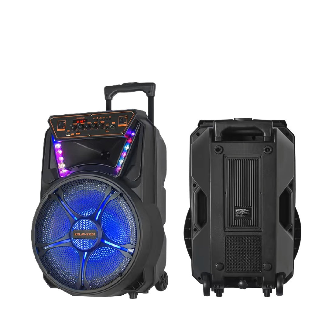 Parlante 12" Kolav Activo - S1201 con Micrófono y Control