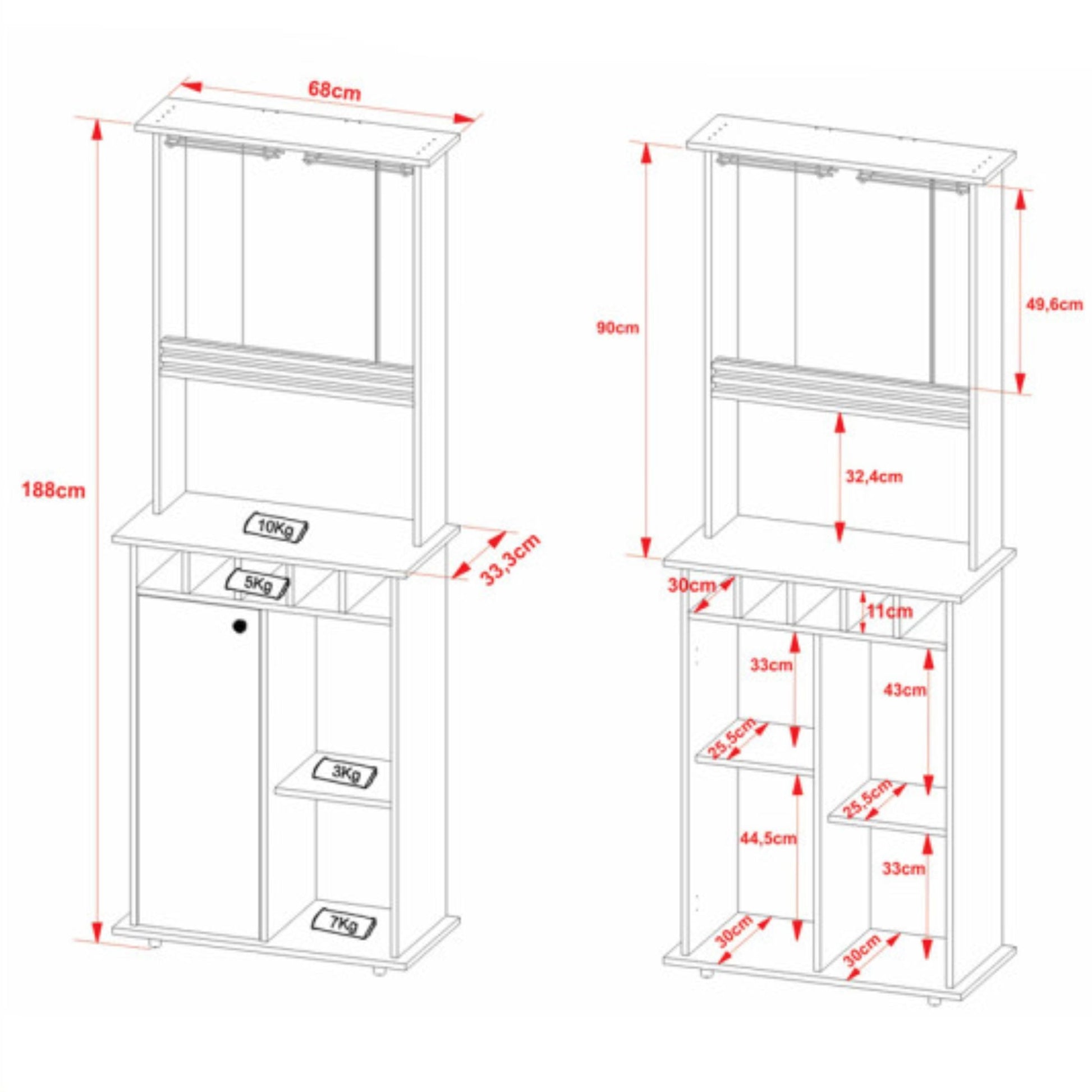 Bar bodega con botellero 5004
