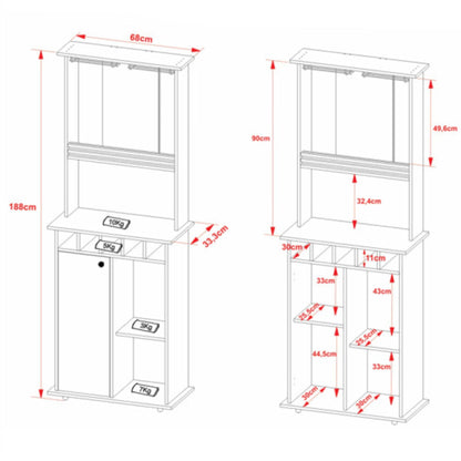 Bar bodega con botellero 5004
