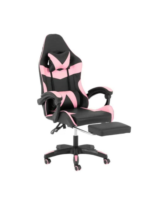Silla de escritorio tipo Gamer NEGRO/ROSA - 2450