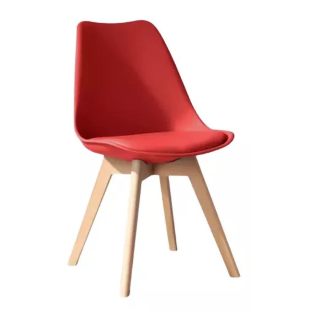 Silla Eames acolchonada - ROJO