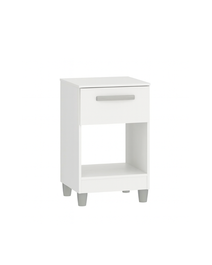 Mesa de luz 1 cajón y espacio MC210 - BLANCO FLEX