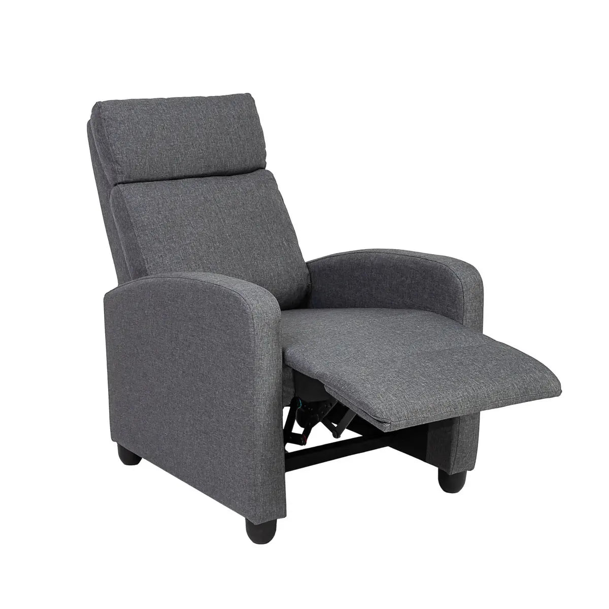 Poltrona reclinable en tela Prince - CHOCOLATE