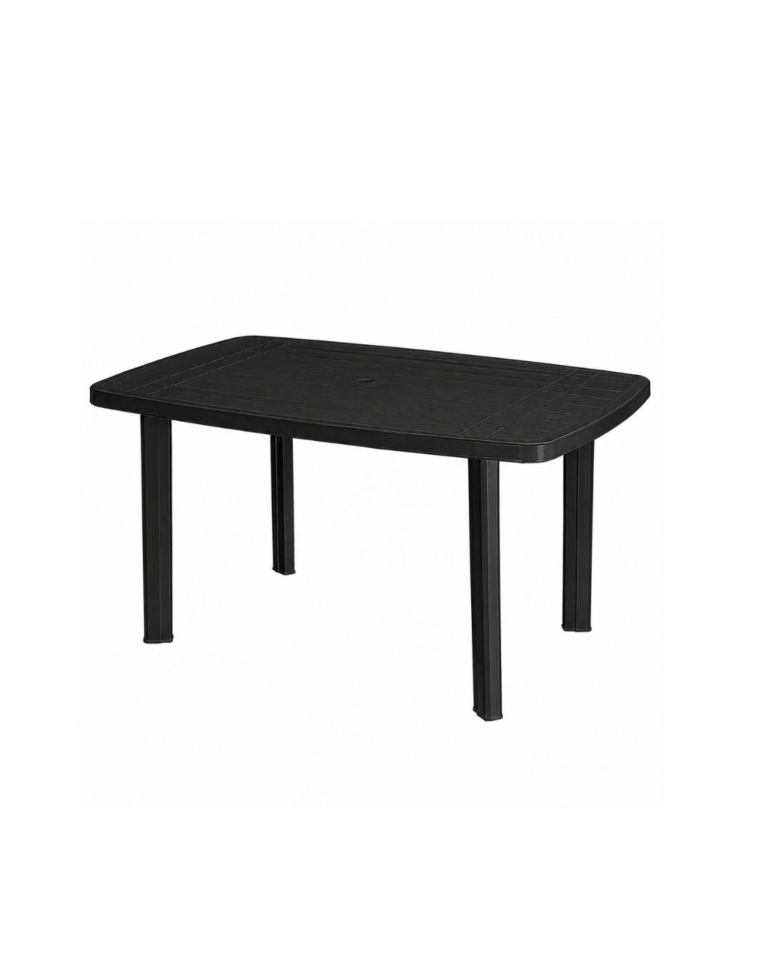Mesa rectangular de PVC - NEGRA