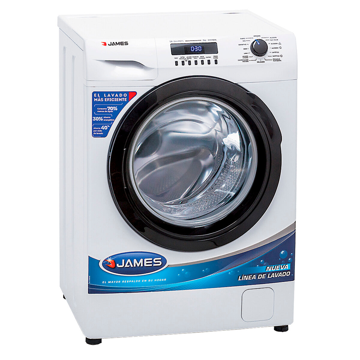 Lavarropas frontal James 8kg LR8120