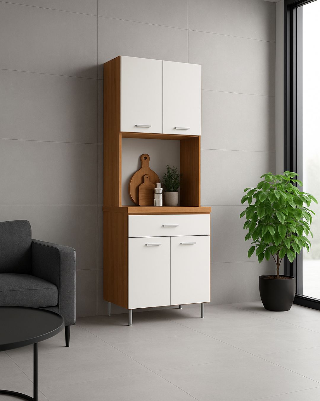 Kit de cocina 4 puertas - DBL60 - Color:Blanco