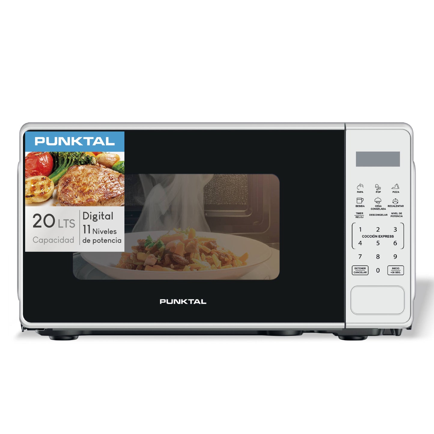 Microondas digital Punktal PK-2232 EMD BLANCO