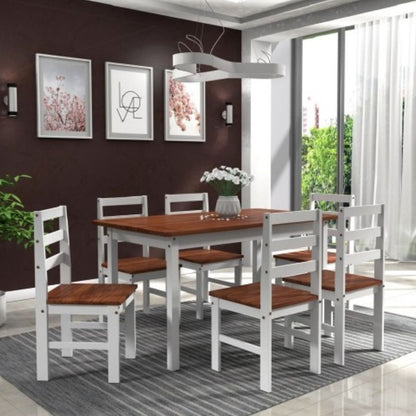 Juego de comedor Mexicano 6 sillas - NEVADO