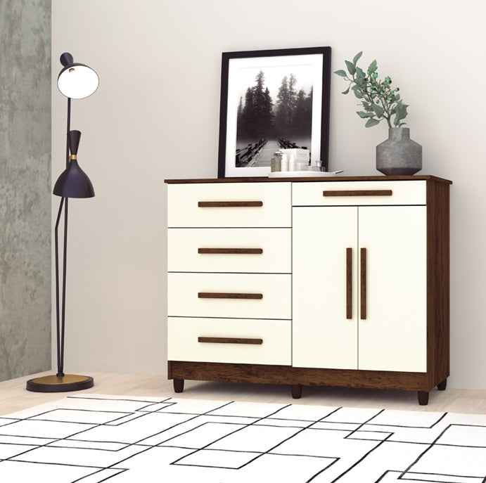 Cómoda 5 cajones y 2 puertas SIRIUS