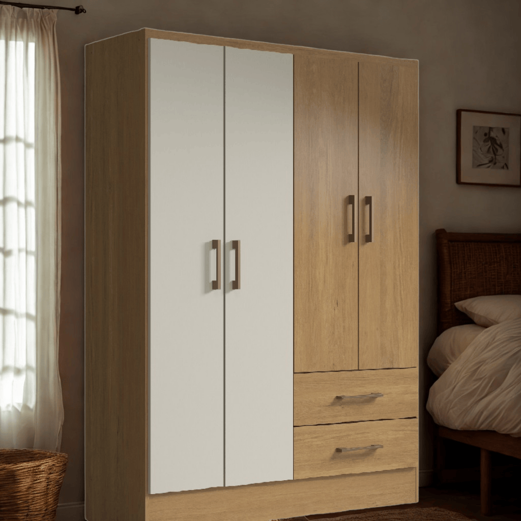 Ropero 4 puertas 3014-129 - CARVALHO DAKAR/CHAMPAGNE