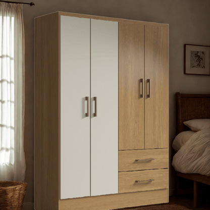 Ropero 4 puertas 3014-129 - CARVALHO DAKAR/CHAMPAGNE