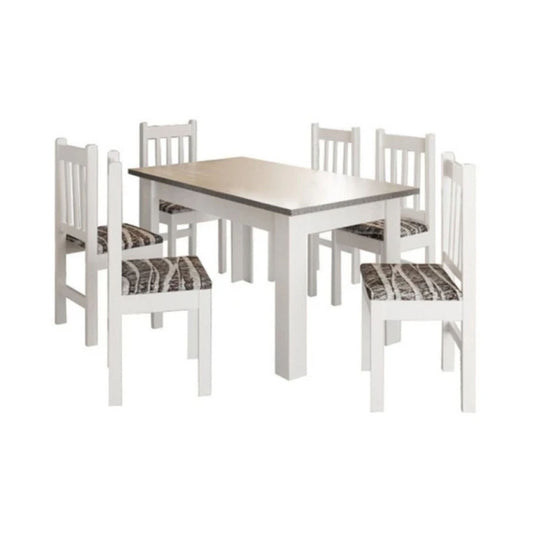 Juego de comedor 6 sillas San Pablo - 28582 BLANCO