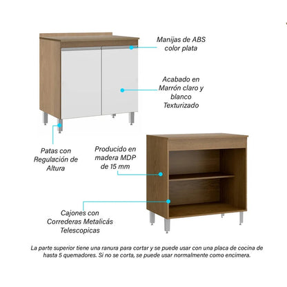 Bajo mesada 2 puertas - 467 