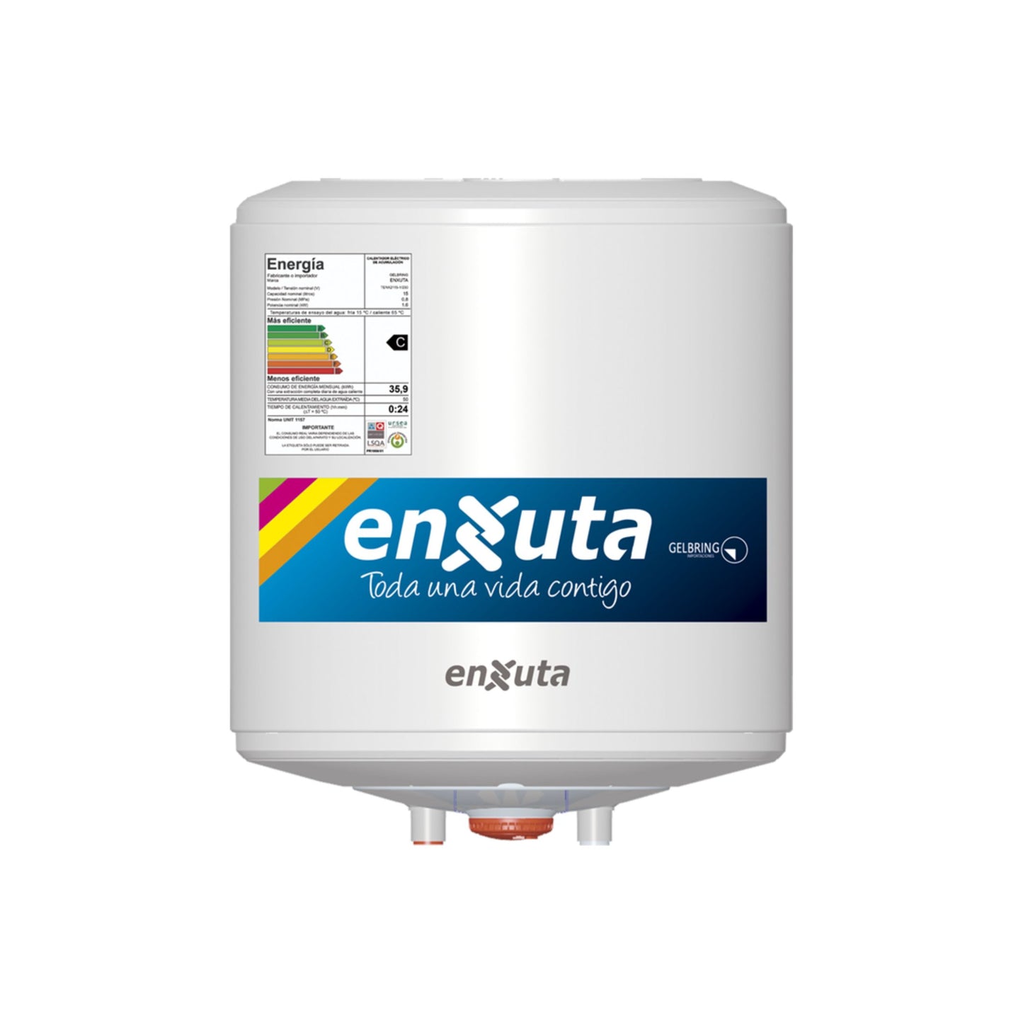 Termotanque Enxuta 15L